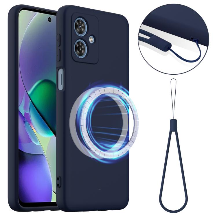 For Motorola Moto G54 / G54 Power Shockproof Silicone Magsafe Phone Case(Navy Blue) - free shipping - PMC TechLife - Order now!