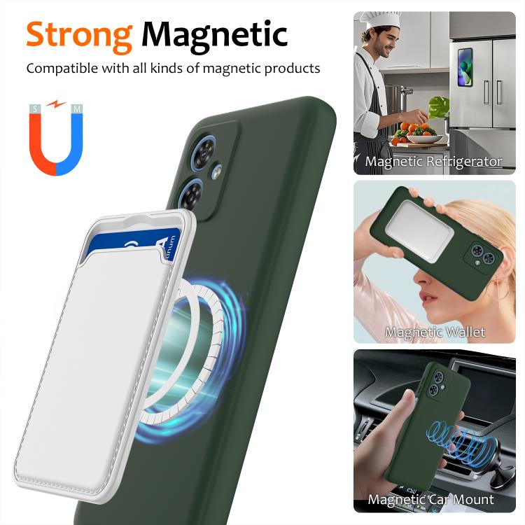 For Motorola Moto G54 / G54 Power Shockproof Silicone Magsafe Phone Case(Dark Green) - free shipping - PMC TechLife - Order now!