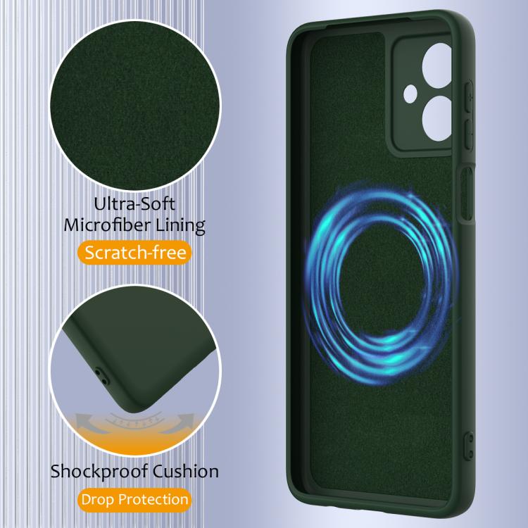 For Motorola Moto G54 / G54 Power Shockproof Silicone Magsafe Phone Case(Dark Green) - free shipping - PMC TechLife - Order now!