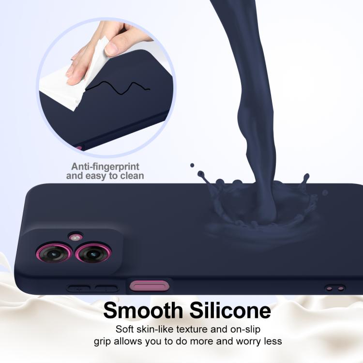 For Motorola Moto G55 5G Shockproof Silicone Magsafe Phone Case(Navy Blue) - free shipping - PMC TechLife - Order now!