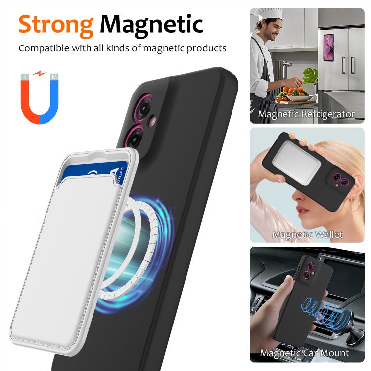 For Motorola Moto G55 5G Shockproof Silicone Magsafe Phone Case(Black) - free shipping - PMC TechLife - Order now!