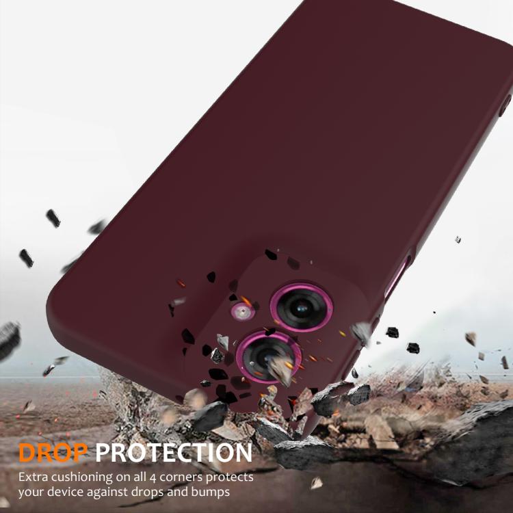 For Motorola Moto G55 5G Shockproof Silicone Magsafe Phone Case(Plum Color) - free shipping - PMC TechLife - Order now!