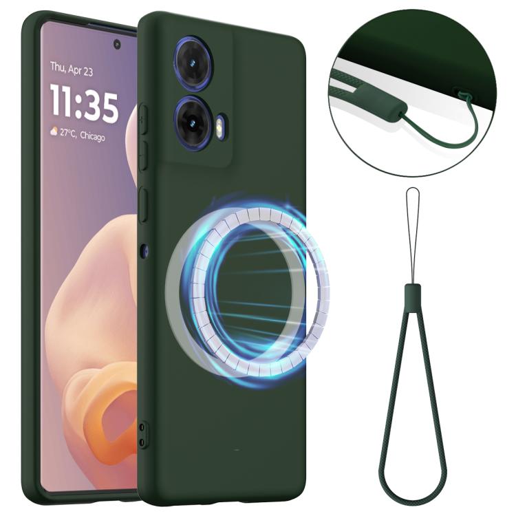 For Motorola Moto G85 / S50 Neo 5G Shockproof Silicone Magsafe Phone Case(Dark Green) - free shipping - PMC TechLife - Order now!