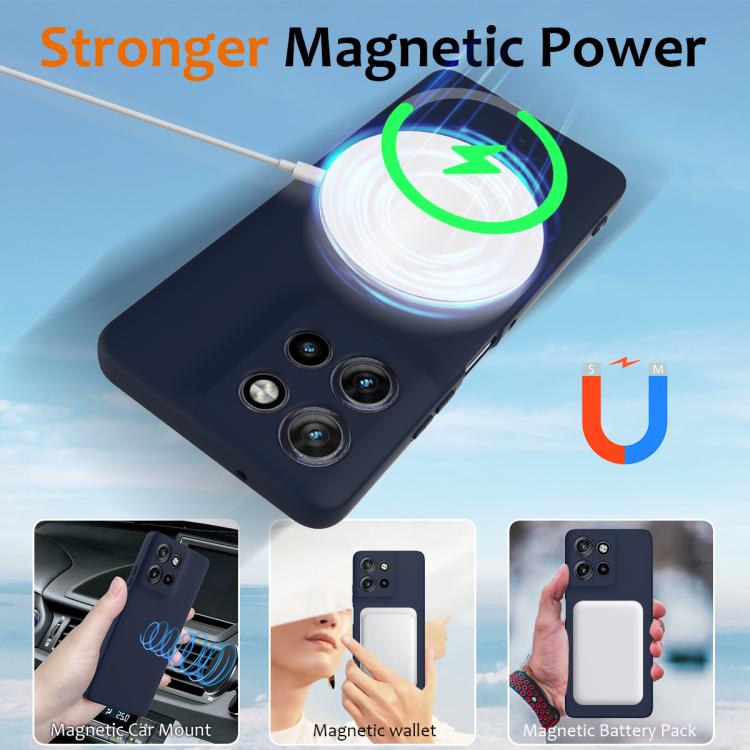 For Motorola Moto G Power 2025 Shockproof Silicone Magsafe Phone Case(Navy Blue) - free shipping - PMC TechLife - Order now!