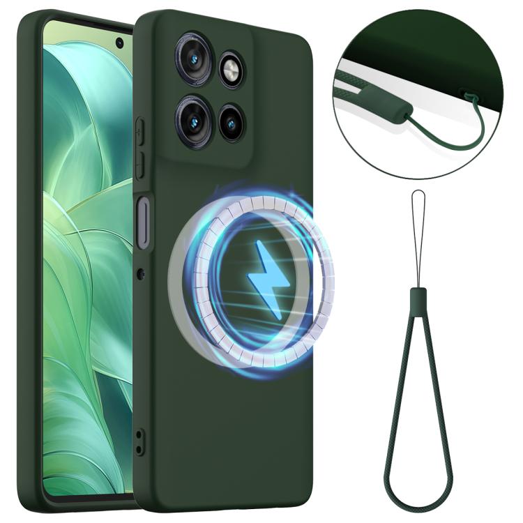For Motorola Moto G Power 2025 Shockproof Silicone Magsafe Phone Case(Dark Green) - free shipping - PMC TechLife - Order now!