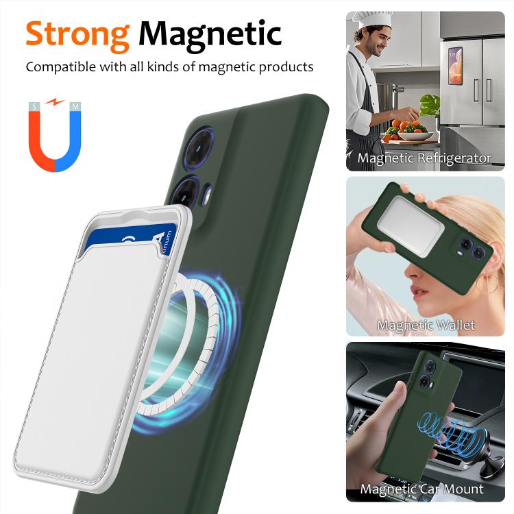 For Motorola Moto G24 Power Shockproof Silicone Magsafe Phone Case(Dark Green) - free shipping - PMC TechLife - Order now!