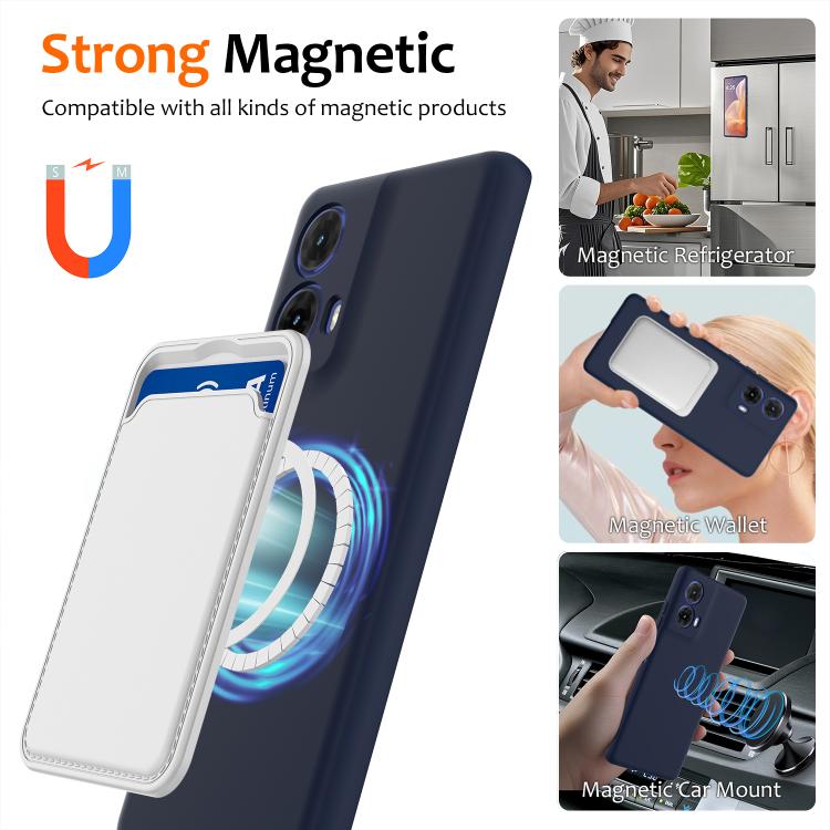 For Motorola Moto G34 / G45 5G Shockproof Silicone Magsafe Phone Case(Navy Blue) - free shipping - PMC TechLife - Order now!