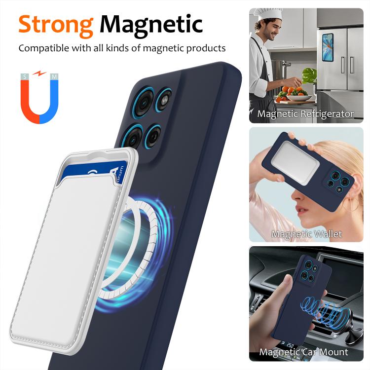 For Motorola Moto G Play 2025 Shockproof Silicone Magsafe Phone Case(Navy Blue) - free shipping - PMC TechLife - Order now!