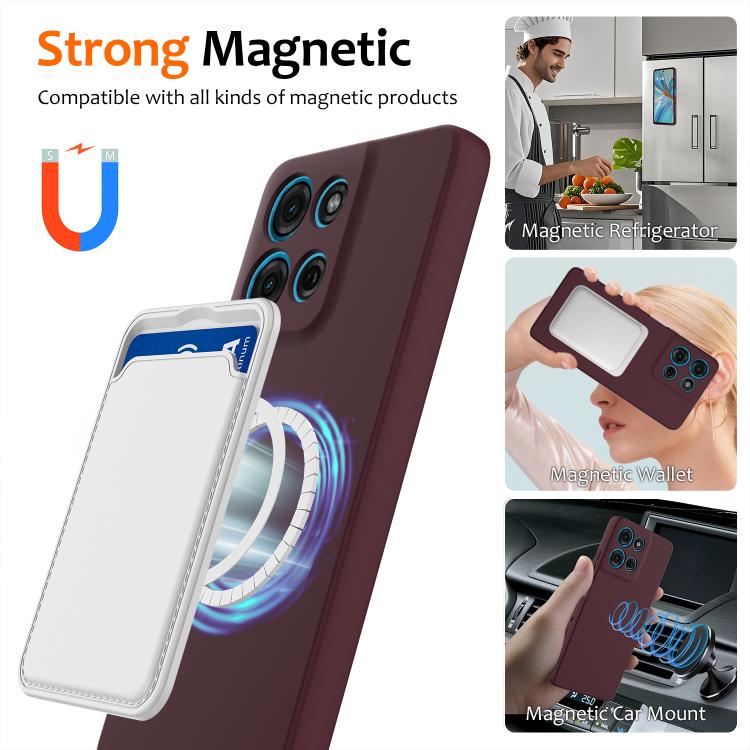 For Motorola Moto G Play 2025 Shockproof Silicone Magsafe Phone Case(Plum Color) - free shipping - PMC TechLife - Order now!