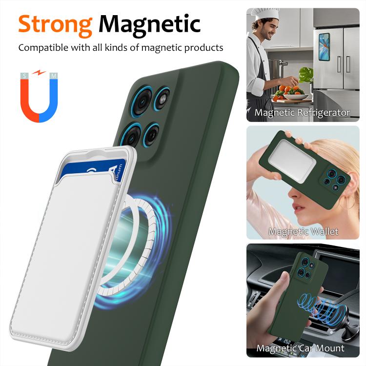 For Motorola Moto G Play 2025 Shockproof Silicone Magsafe Phone Case(Dark Green) - free shipping - PMC TechLife - Order now!