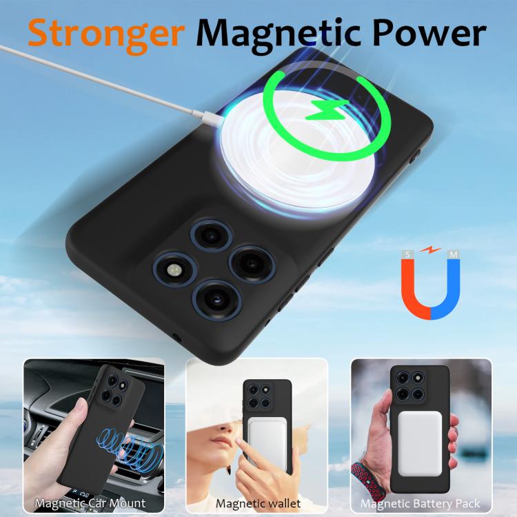 For Motorola Moto G Stylus 5G 2025 Shockproof Silicone Magsafe Phone Case(Black) - free shipping - PMC TechLife - Order now!