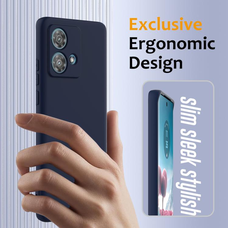 For Motorola Edge 40 Neo Shockproof Silicone Magsafe Phone Case(Navy Blue) - free shipping - PMC TechLife - Order now!
