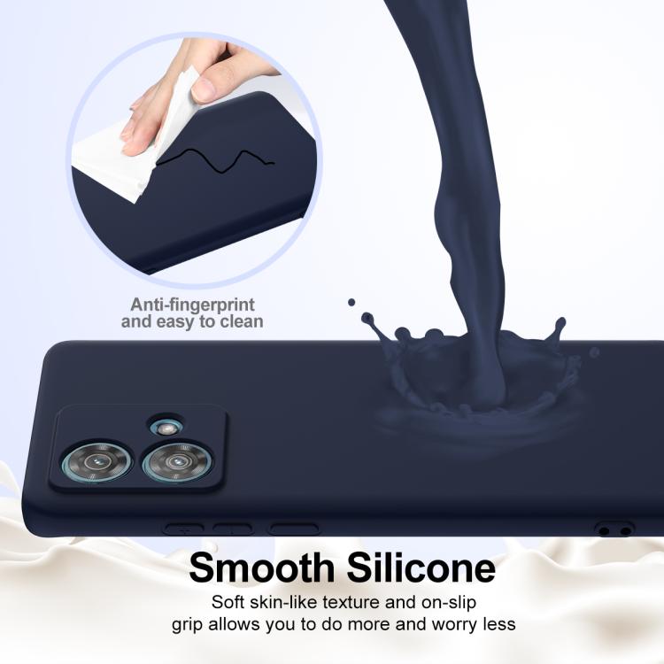 For Motorola Edge 40 Neo Shockproof Silicone Magsafe Phone Case(Navy Blue) - free shipping - PMC TechLife - Order now!