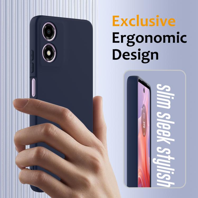For Motorola Moto G04 / G04s / E14 4G Shockproof Silicone Magsafe Phone Case(Navy Blue) - free shipping - PMC TechLife - Order now!