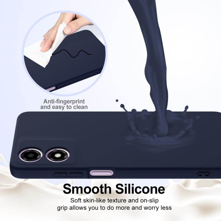 For Motorola Moto G04 / G04s / E14 4G Shockproof Silicone Magsafe Phone Case(Navy Blue) - free shipping - PMC TechLife - Order now!