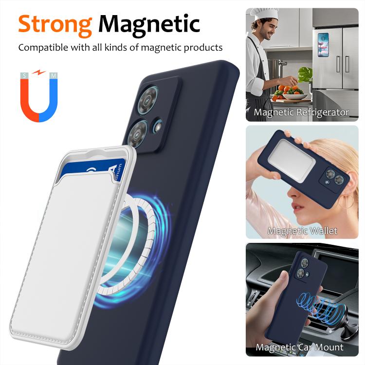 For Motorola Moto G84 Shockproof Silicone Magsafe Phone Case(Navy Blue) - free shipping - PMC TechLife - Order now!