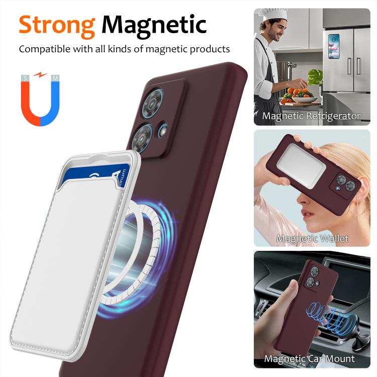 For Motorola Moto G84 Shockproof Silicone Magsafe Phone Case(Plum Color) - free shipping - PMC TechLife - Order now!