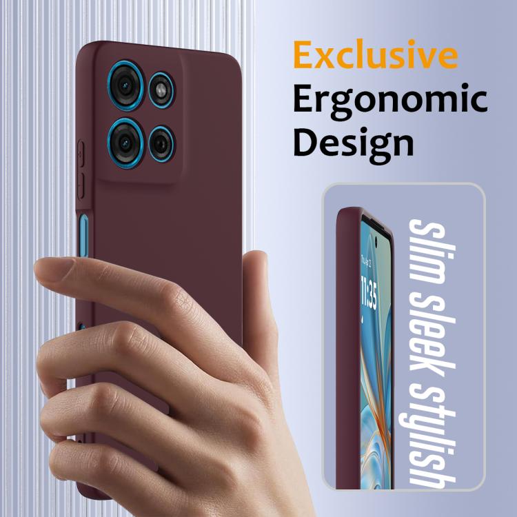 For Motorola Moto G56 5G Shockproof Silicone Magsafe Phone Case(Plum Color) - free shipping - PMC TechLife - Order now!