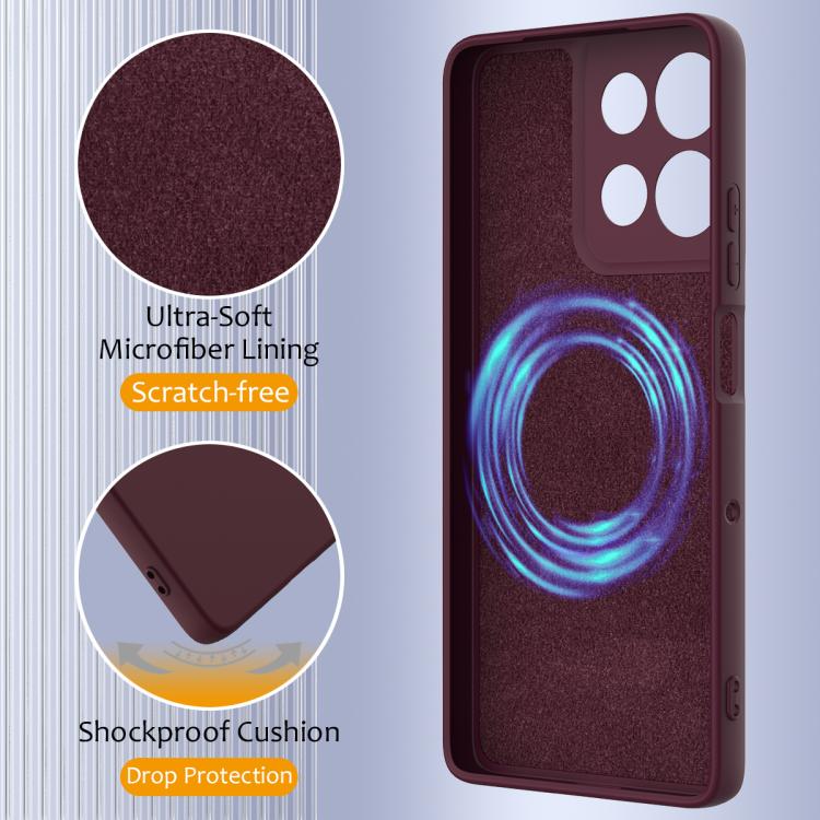 For Motorola Moto G56 5G Shockproof Silicone Magsafe Phone Case(Plum Color) - free shipping - PMC TechLife - Order now!
