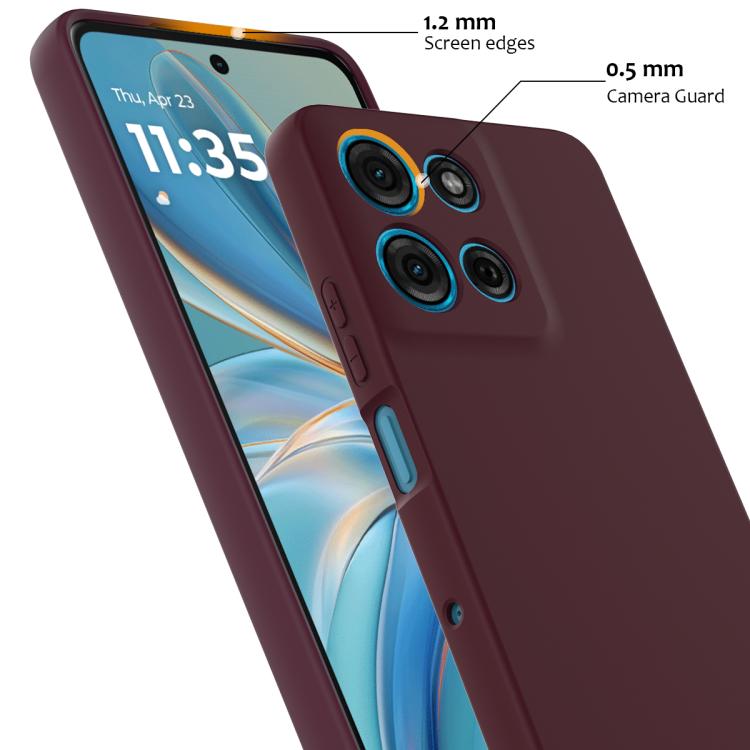 For Motorola Moto G86 5G Shockproof Silicone Magsafe Phone Case(Plum Color) - free shipping - PMC TechLife - Order now!
