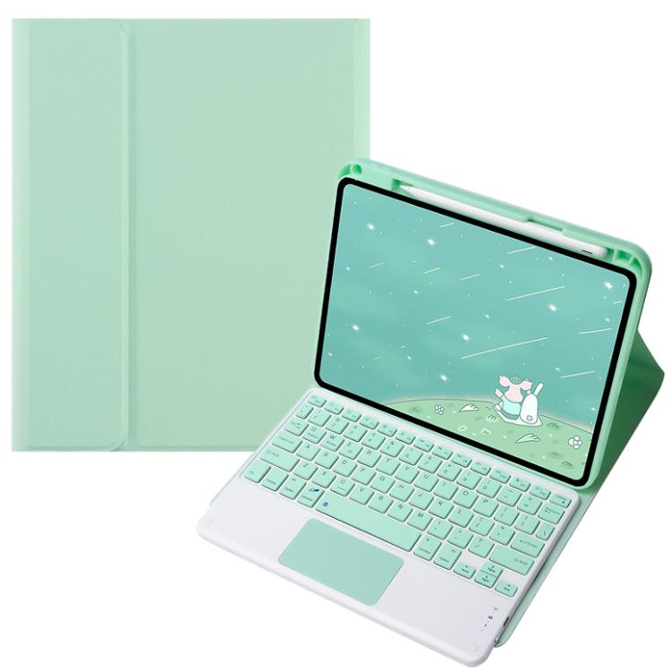 For OPPO Pad 3 / Pad 2 Candy Color Bluetooth Keyboard Leather Case,Square Keys with Touchpad(Light Green) - Others Keyboard by PMC TechLife | Online Shopping South Africa | PMC TechLife | Buy Now Pay Later Mobicred