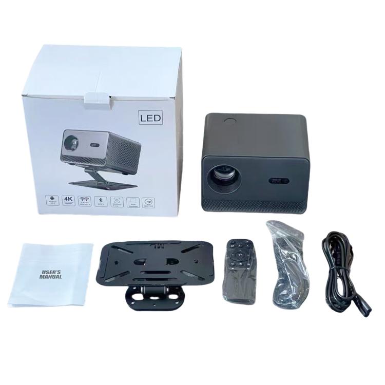 M10 Plus 1280 x 720P 200ANSI Amlogic H713 CPU Android 11 Smart Projector with Bracket, US Plug(Metal Grey) - LED Projector by PMC TechLife | Online Shopping South Africa | PMC TechLife | Buy Now Pay Later Mobicred