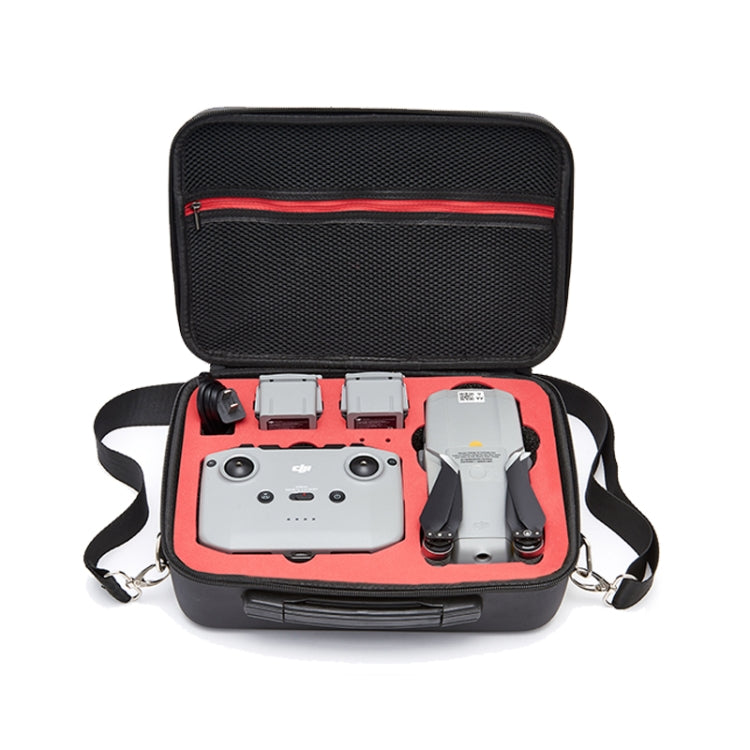 For DJI Mavic Air 2 Portable PU Shoulder Storage Bag Protective Box(Black Red) - Carry Cases & Bags by PMC TechLife | Online Shopping South Africa | PMC TechLife | Buy Now Pay Later Mobicred