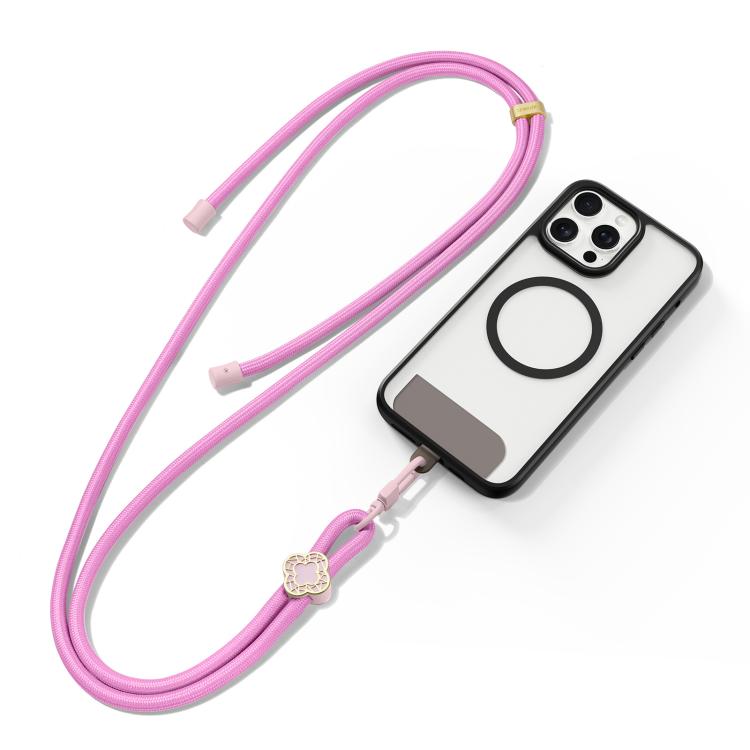 DUX DUCIS Garden Series Begonia Pattern Adjustable Crossbody Phone Lanyard(Pink) - free shipping - PMc TechLife - Order now!