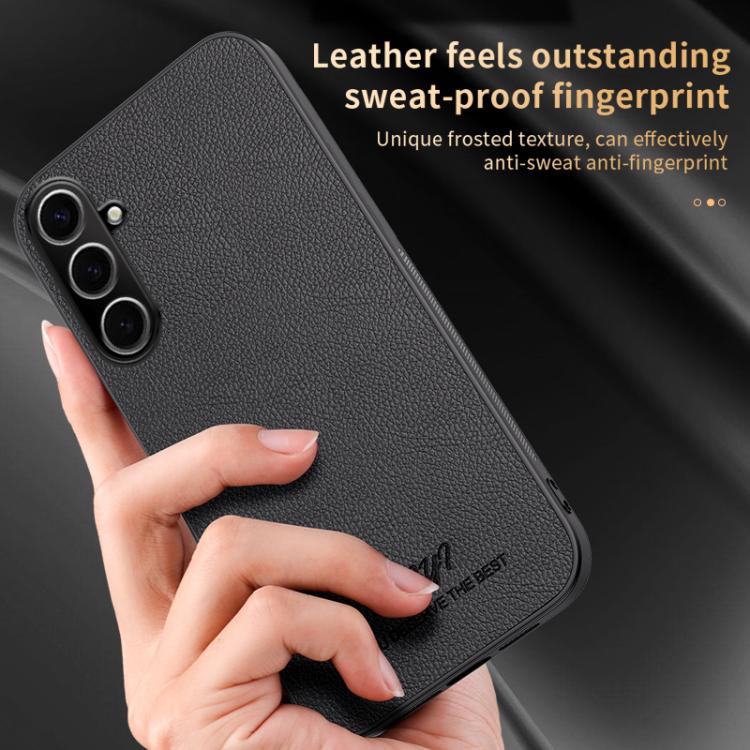 For Samsung Galaxy S25+ 5G HUIYI Leather Magnetic Phone Case(Grey) - Galaxy S25+ 5G Cases by PMC Jewellery | Online Shopping South Africa | PMC Jewellery | Buy Now Pay Later Mobicred