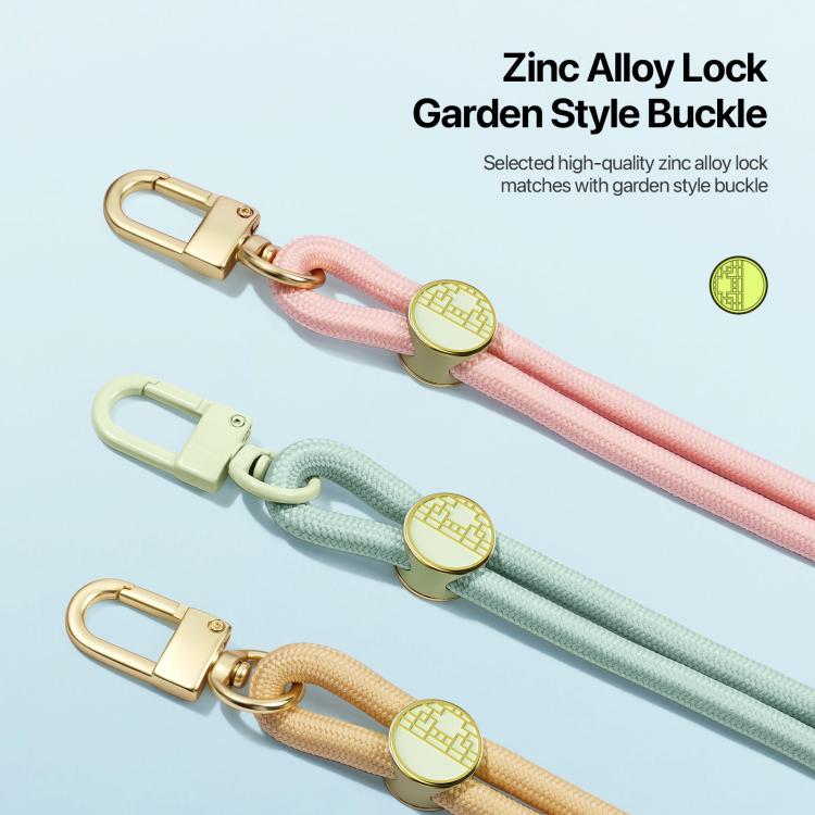 DUX DUCIS Garden Series Tile Pattern Adjustable Crossbody Phone Lanyard(Light Green) - Lanyards & Wrist Straps by DUX DUCIS | Online Shopping South Africa | PMc TechLife | Buy Now Pay Later Mobicred