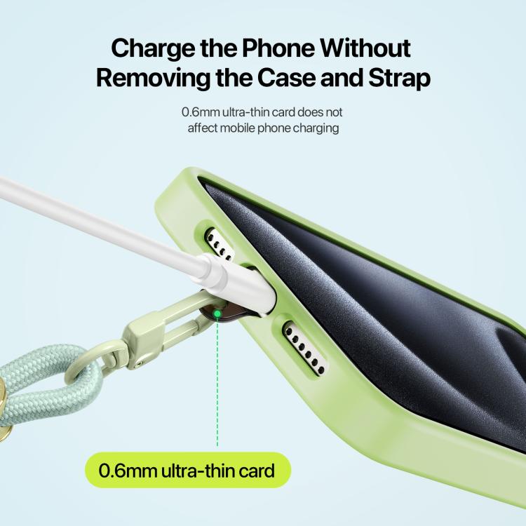 DUX DUCIS Garden Series Tile Pattern Adjustable Crossbody Phone Lanyard(Light Green) - Lanyards & Wrist Straps by DUX DUCIS | Online Shopping South Africa | PMc TechLife | Buy Now Pay Later Mobicred