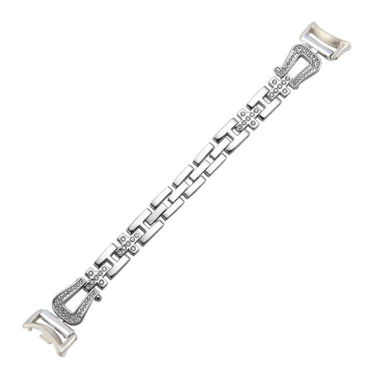 For Xiaomi Smart Band 9 / 8 U-shaped Diamond Bracelet Metal Watch Band(Silver) - free shipping - PMC TechLife - Order now!