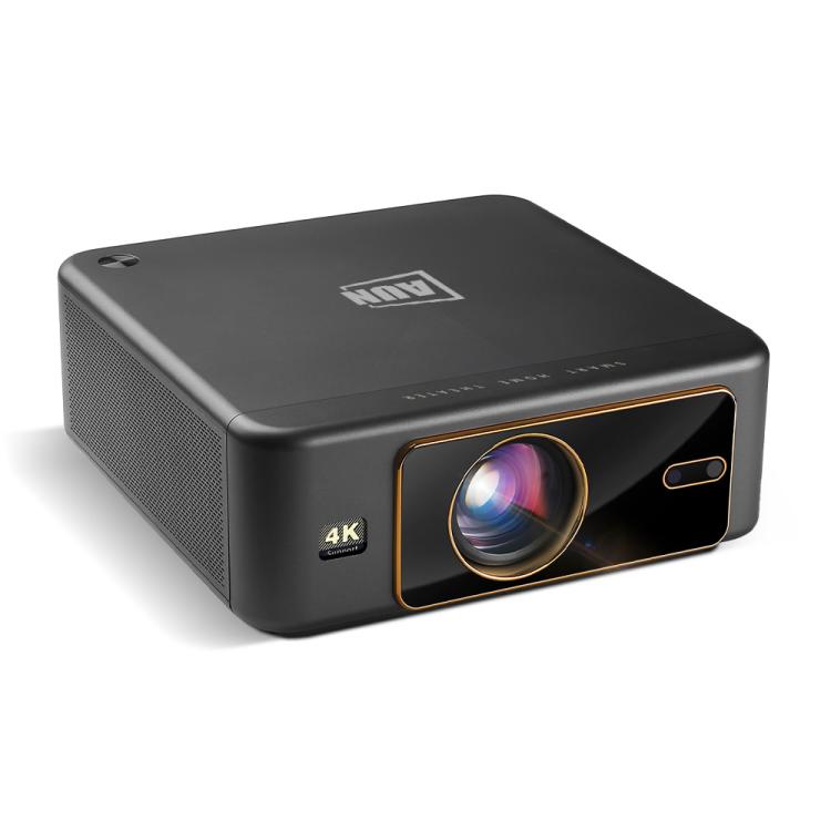 AUN U002 1920x1080P 970ANSI Android 12 Home Theater Smart Projector, UK Plug(Dark Grey) - LED Projector by AUN | Online Shopping South Africa | PMc TechLife | Buy Now Pay Later Mobicred