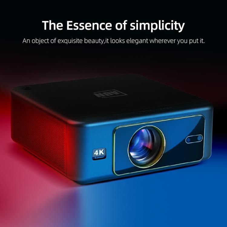 AUN U002 1920x1080P 970ANSI Android 12 Home Theater Smart Projector, US Plug(Dark Grey) - LED Projector by AUN | Online Shopping South Africa | PMc TechLife | Buy Now Pay Later Mobicred