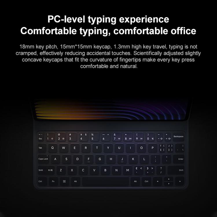 For Xiaomi Pad 7 / 7 Pro Original Xiaomi Keyboard Double-sided Protective Case Smart Leather Tablet Case(Grey) - free shipping - PMc TechLife - Order now!