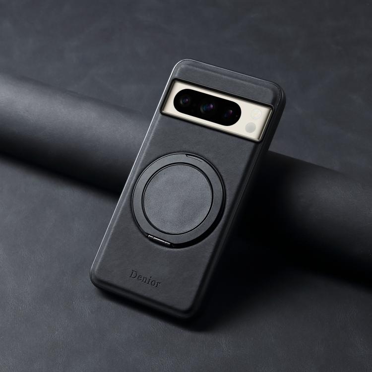 For Google Pixel 8 Pro Denior A14 Skin Feel Rotating Holder MagSafe Phone Case(Black) - free shipping - PMC TechLife - Order now!