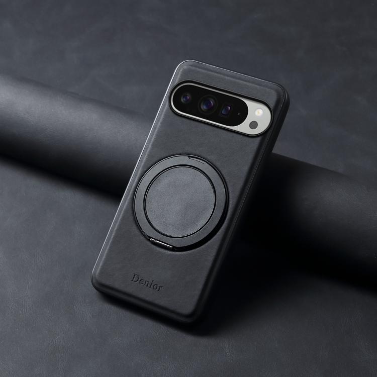 For Google Pixel 9 Pro XL Denior A14 Skin Feel Rotating Holder MagSafe Phone Case(Black) - free shipping - PMC TechLife - Order now!