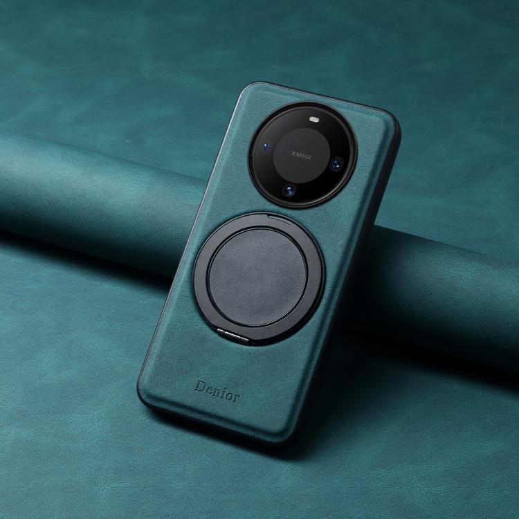 For Huawei Mate 60 Denior A14 Skin Feel Rotating Holder MagSafe Phone Case(Blue) - Huawei Cases by Denior | Online Shopping South Africa | PMC TechLife | Buy Now Pay Later Mobicred
