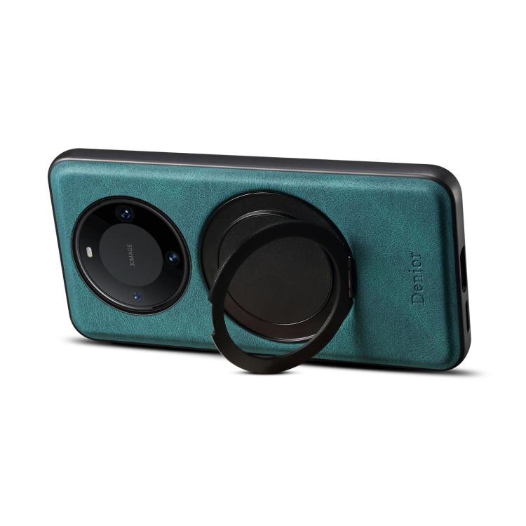 For Huawei Mate 60 Pro / 60 Pro+ Denior A14 Skin Feel Rotating Holder MagSafe Phone Case(Blue) - Huawei Cases by Denior | Online Shopping South Africa | PMC TechLife | Buy Now Pay Later Mobicred