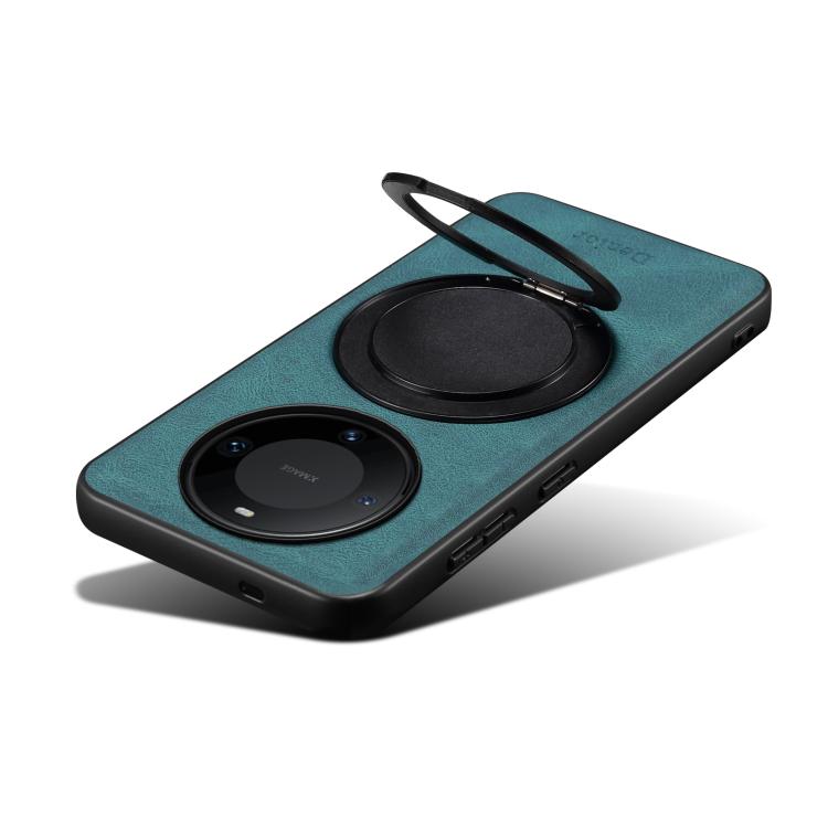 For Huawei Mate 60 Pro / 60 Pro+ Denior A14 Skin Feel Rotating Holder MagSafe Phone Case(Blue) - Huawei Cases by Denior | Online Shopping South Africa | PMC TechLife | Buy Now Pay Later Mobicred