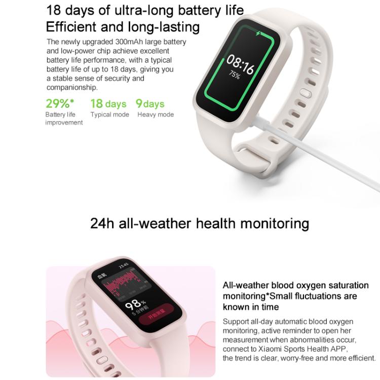 Xiaomi Redmi Band 3 Smart Band, 1.47 inch, Heart Rate / Blood Oxygen Health Monitoring(Black) - free shipping - PMC TechLife - Order now!