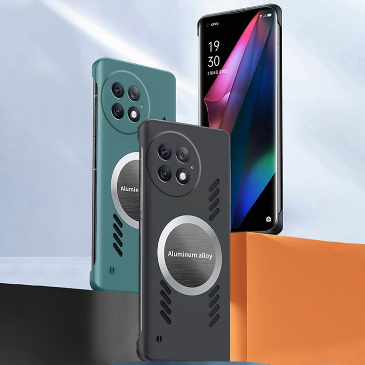 For OnePlus 13 All-inclusive Lens Frameless Graphene Cooling Phone Case(Black) - OnePlus Cases by PMc TechLife | Online Shopping South Africa | PMc TechLife | Buy Now Pay Later Mobicred