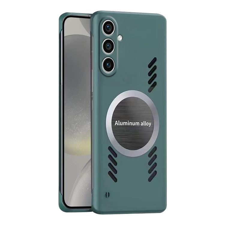 For Samsung Galaxy S24+ 5G All-inclusive Lens Frameless Graphene Cooling Phone Case(Navy Blue) - free shipping - PMc TechLife - Order now!