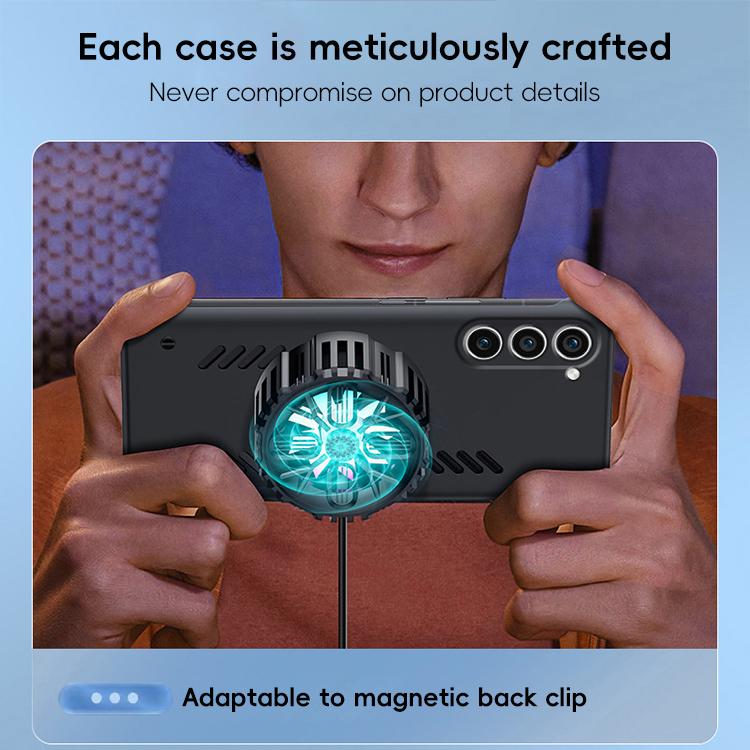 For Samsung Galaxy S23+ 5G All-inclusive Lens Frameless Graphene Cooling Phone Case(Orange) - Galaxy S23+ 5G Cases by PMc TechLife | Online Shopping South Africa | PMc TechLife | Buy Now Pay Later Mobicred