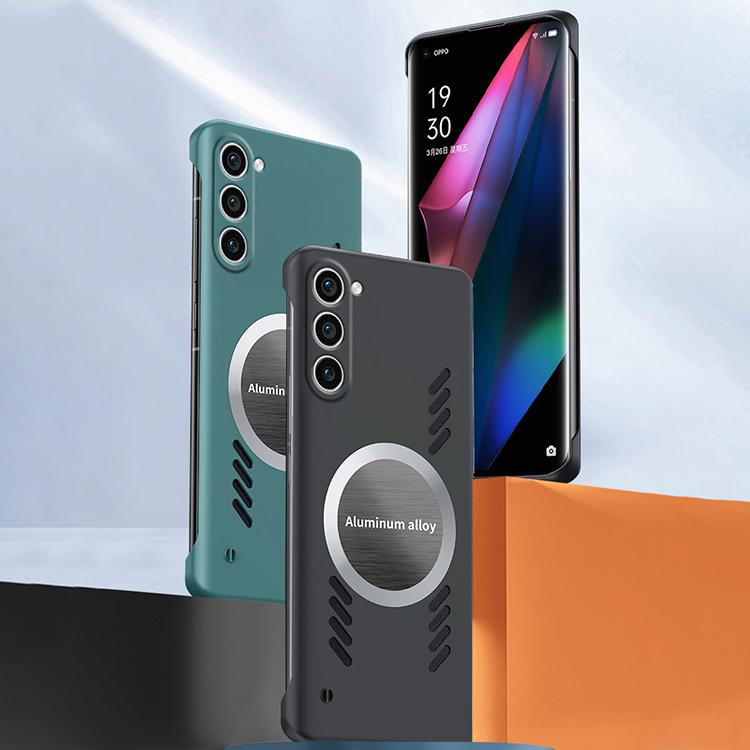 For Samsung Galaxy S23+ 5G All-inclusive Lens Frameless Graphene Cooling Phone Case(Black) - Galaxy S23+ 5G Cases by PMc TechLife | Online Shopping South Africa | PMc TechLife | Buy Now Pay Later Mobicred