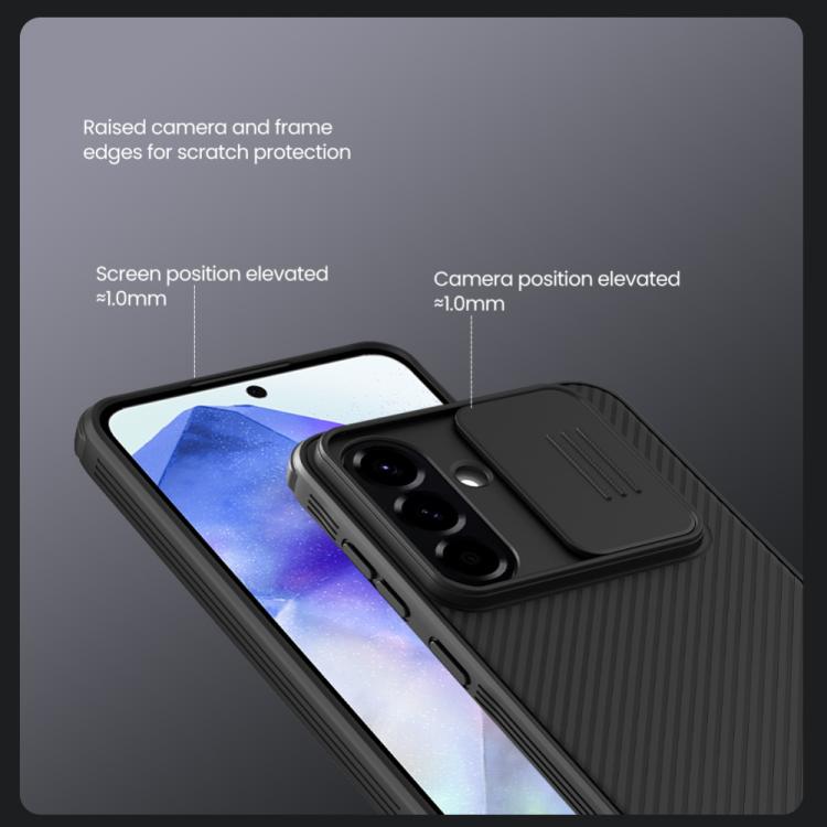 For Samsung Galaxy A56 5G NILLKIN Black Mirror Pro Series Camshield PC Phone Case(Black) - free shipping - PMc TechLife - Order now!