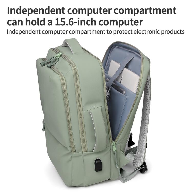 P960 Large Capacity Water Resistant Fashionable Backpack(Grey) - Backpack by PMC TechLife | Online Shopping South Africa | PMC TechLife | Buy Now Pay Later Mobicred