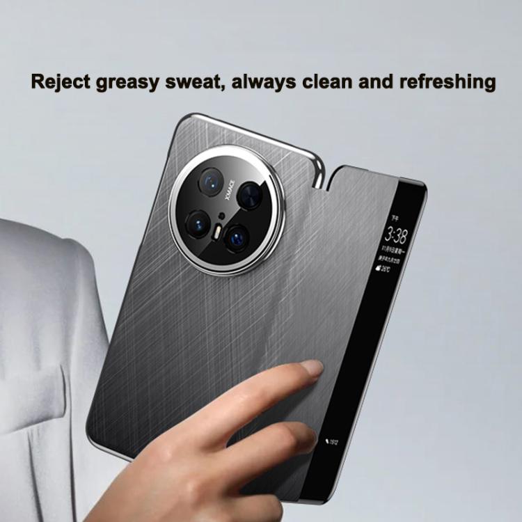 For Huawei Mate 70 Pro / 70 Pro+ Smart View Window Plain Leather Paint PC Phone Case(Black) - Huawei Cases by PMC TechLife | Online Shopping South Africa | PMC TechLife | Buy Now Pay Later Mobicred