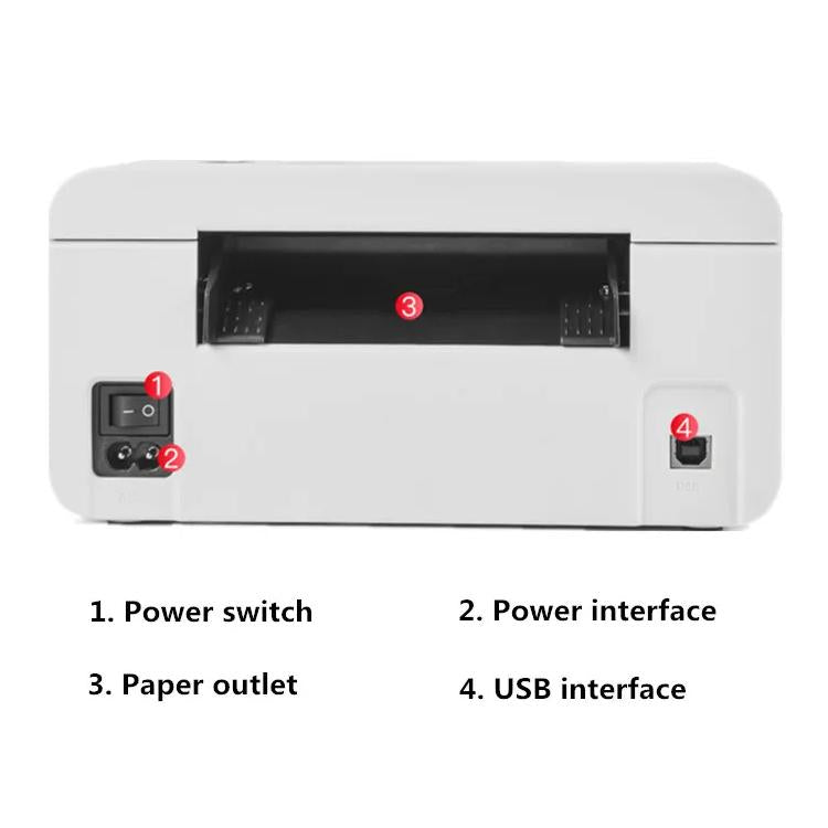 HPRT N41 Computer Version Express Electronic Waybill Printer, Plug:AU Plug(White) - Receipt Printers by PMC TechLife | Online Shopping South Africa | PMC TechLife | Buy Now Pay Later Mobicred