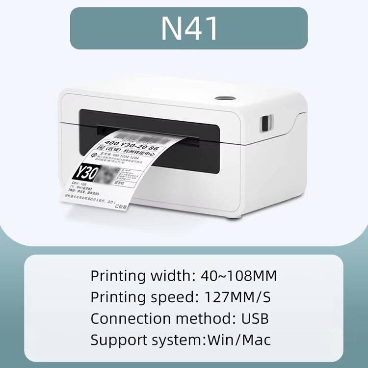 HPRT N41 Bluetooth Version Express Electronic Waybill Printer, Plug:AU Plug(White) - Receipt Printers by PMC TechLife | Online Shopping South Africa | PMC TechLife | Buy Now Pay Later Mobicred